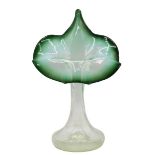 Beautiful Floral Rim Glass Vase