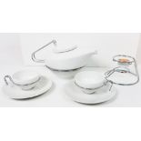 Mono Art Deco Style Porcelain Tea Set