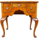 19th C. Queen Ann Style Inlaid Lowboy Stand