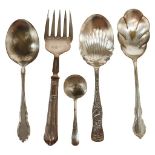 (5) Pieces of Plated Silverware