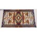 Irvin Trujillo. Woven Chimayo Blanket 14k Threads