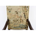 Embroidered Upholstered Arm Chair