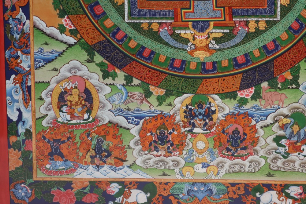 Hand Painted Thangka - Image 8 of 10