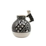 Southwestern Jug with Figural Handle