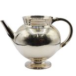 Silver Plated Embossed Teapot