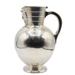 Plated Silver Pitcher w/ Facial Design on Spout