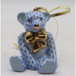 Herend Hungary Porcelain Teddy Bear Figurine