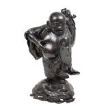 Chinese Traveling & Laughing Buddha Figure