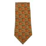 Hermes Silk Hippo Tie