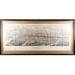 Large Framed Map of London, 1861