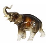 Royal Dux Czechoslovakian Porcelain Elephant