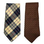 Pair of Aquascutum Italian Ties