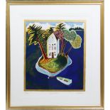 Alison Goodwin Signed Lithograph, "House Island"