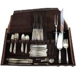 Royal Danish Sterling Silverware Set, App. 74 OZT