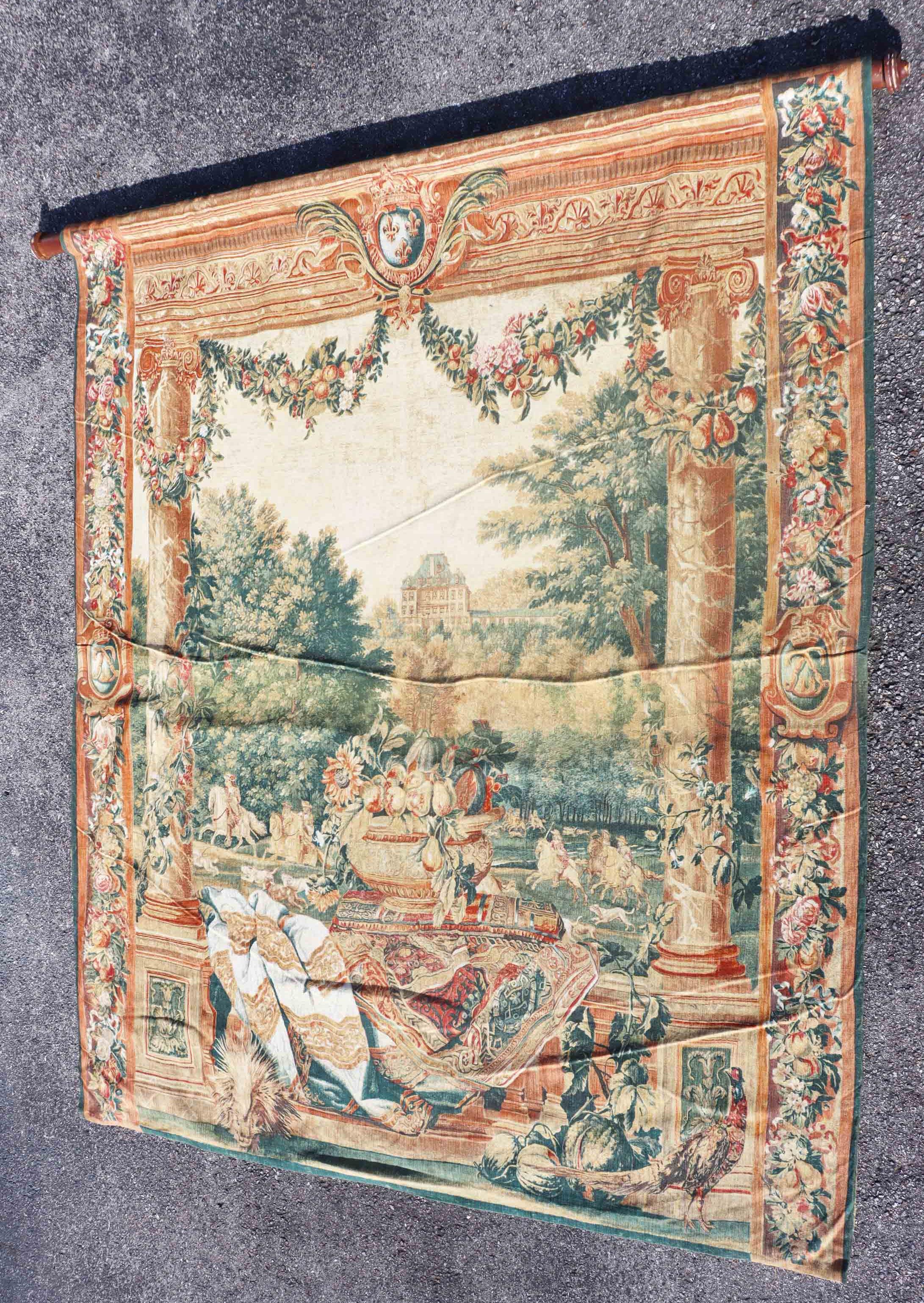 Mid 20th C French Machined Tapestry
