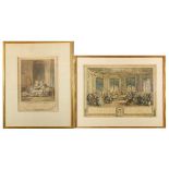 (2) 18th C French Etchings