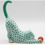 Herend Hungary Porcelain Cat Figurine