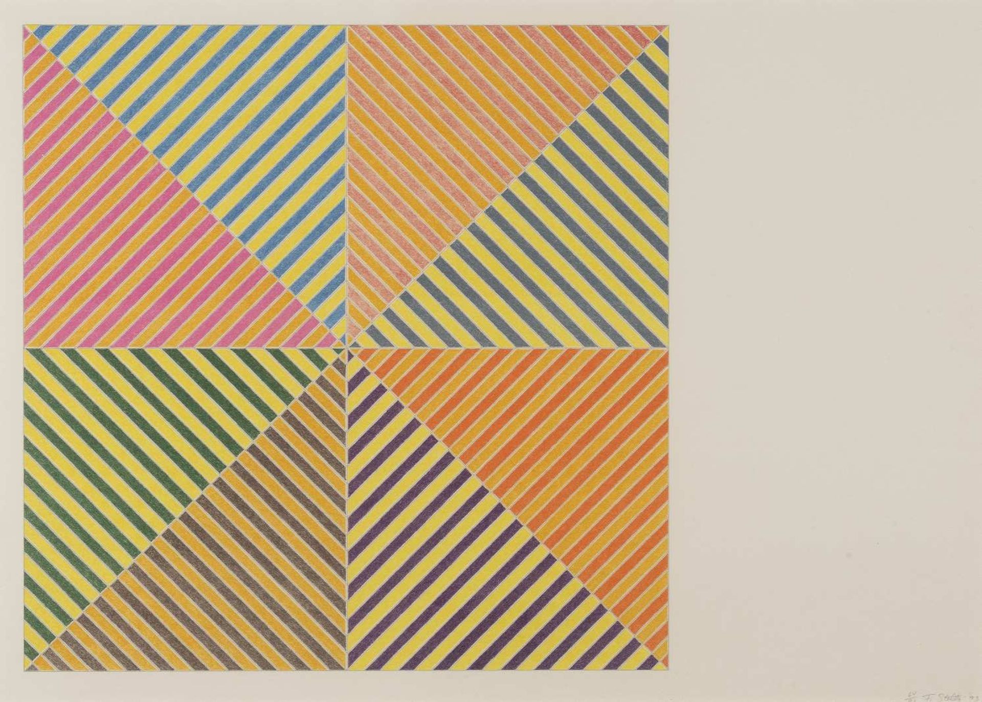 FRANK STELLA (né en 1936) <