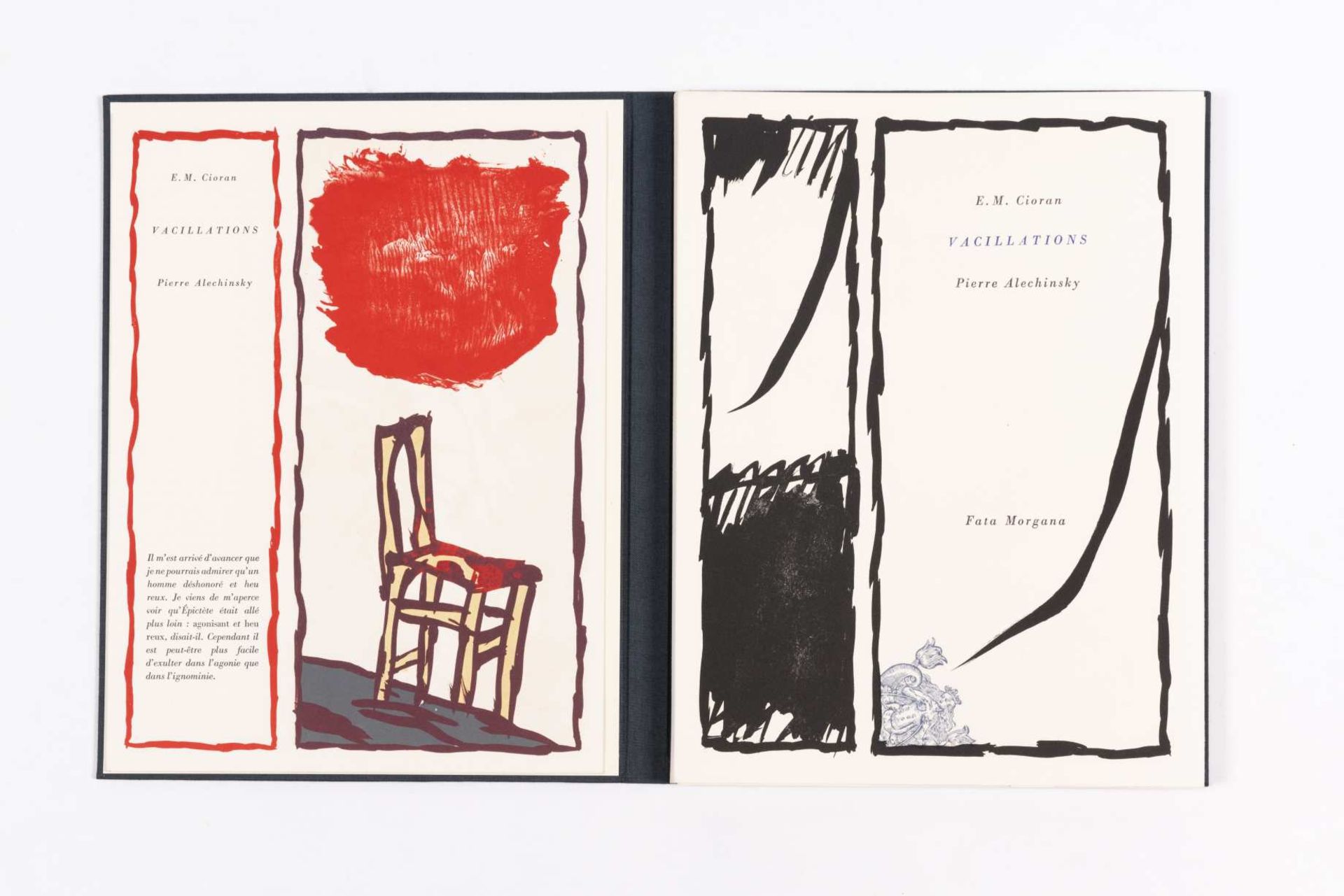 PIERRE ALECHINSKY (né en 1927) Vacillations, 1979. Livre illustré comprenant 32 lithographies