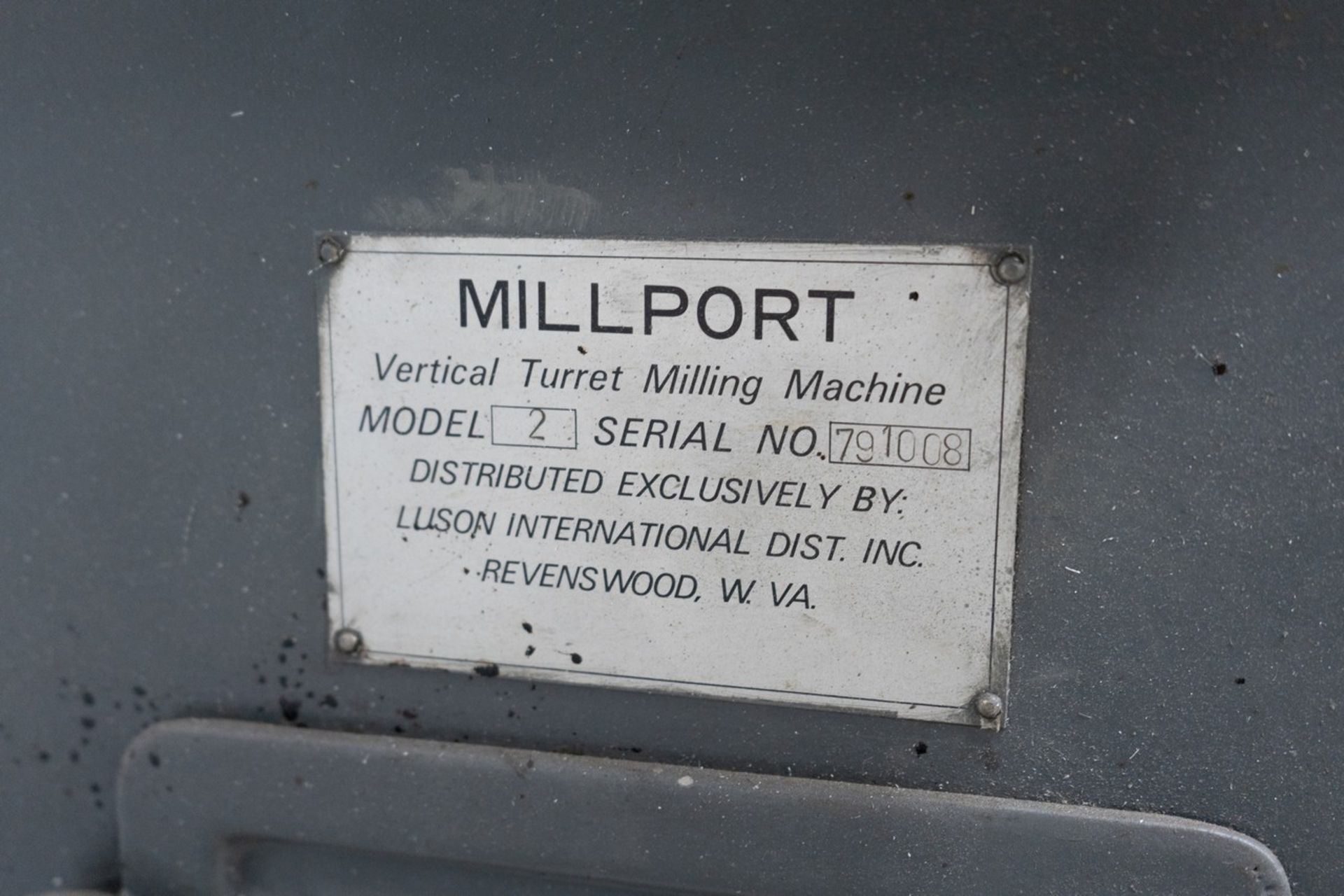 Millpor Model 2S Vertical Turet Milling Machine - Image 5 of 7
