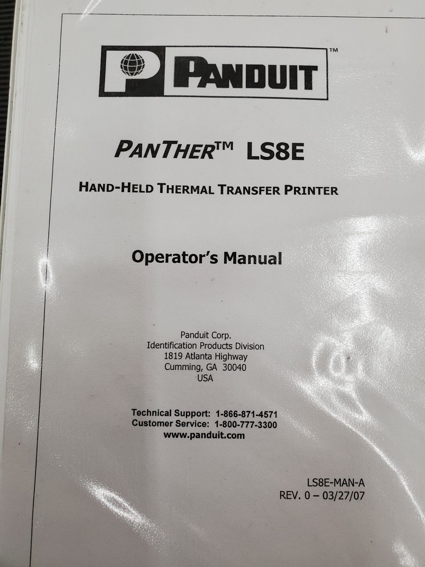 Panduit Panther LS8E Hand-Held Thermal Transfer Printer - Image 2 of 2