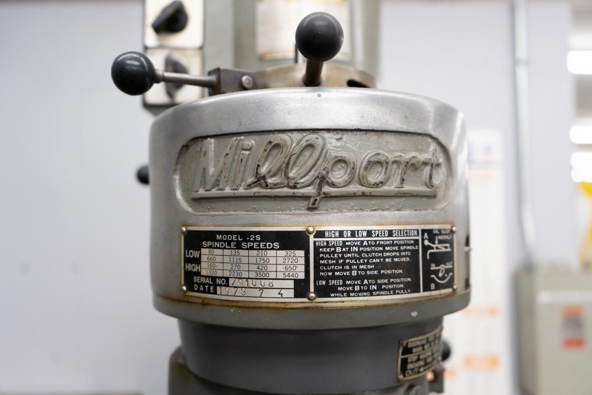 Millpor Model 2S Vertical Turet Milling Machine - Image 3 of 7