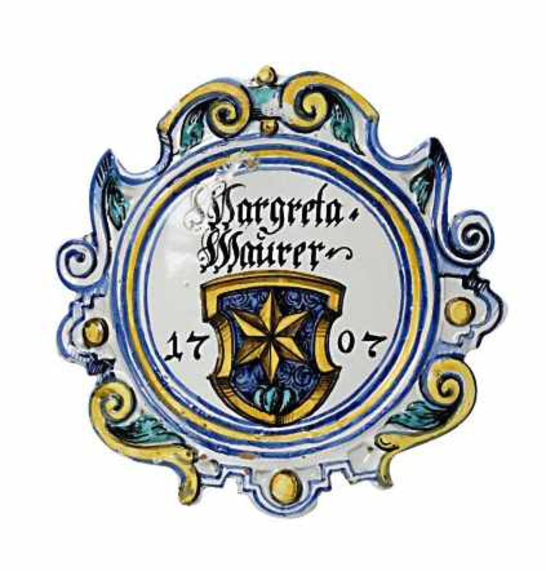 Ofenschild "Margreta Maurer"