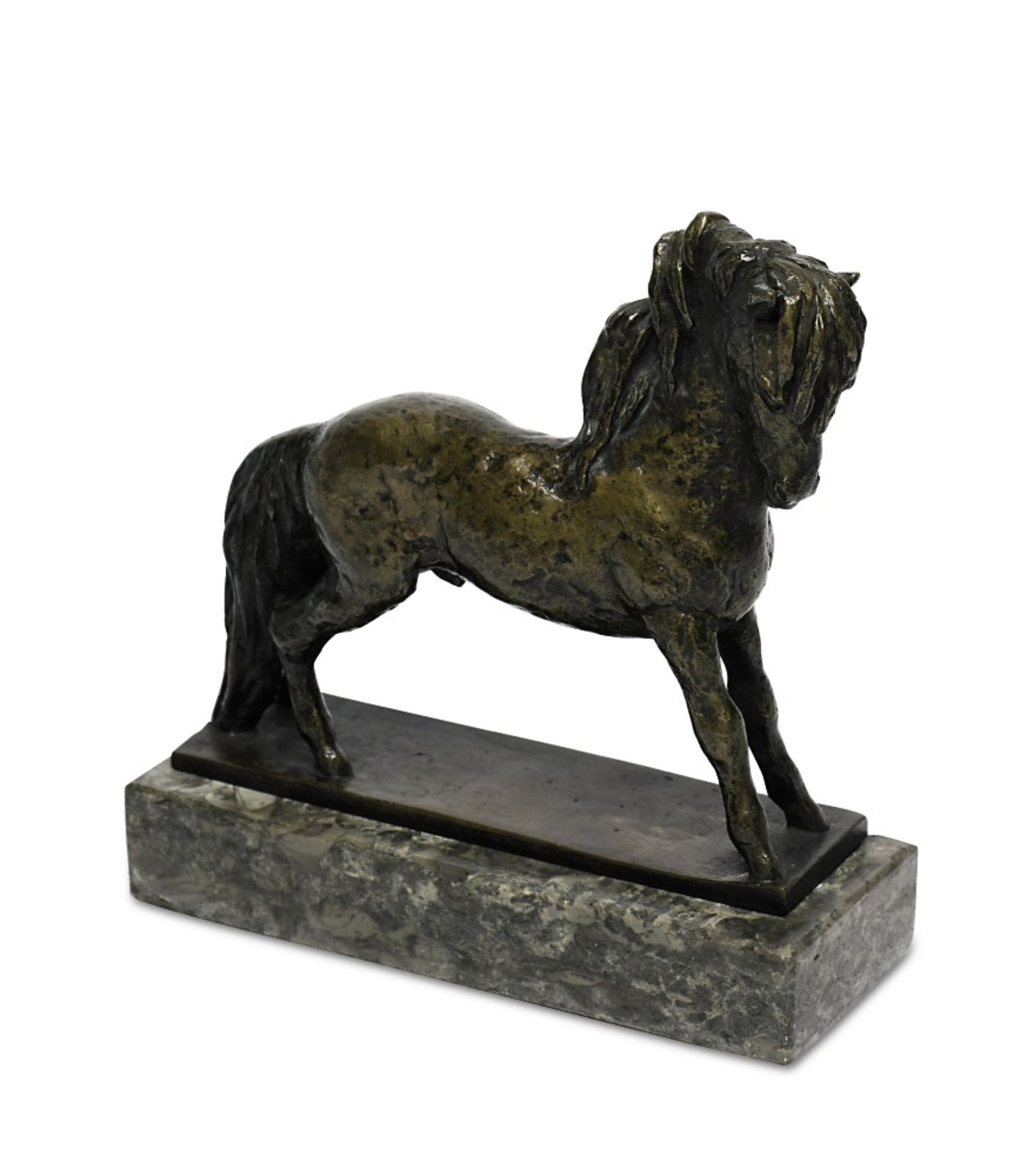 Sintenis, Renée1888 Glatz - 1965 BerlinPonyhäuptlingBronze, hellbraun patiniert.