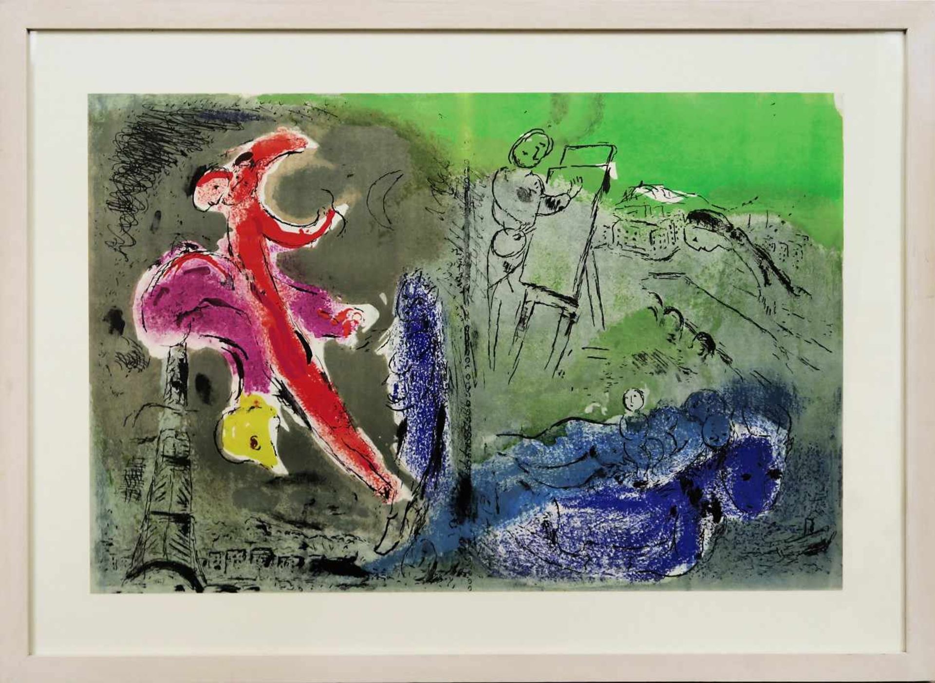 Chagall, Marc1887 Vicebsk - 1985 St-Paul-de-VenceVision de ParisFarblithographie