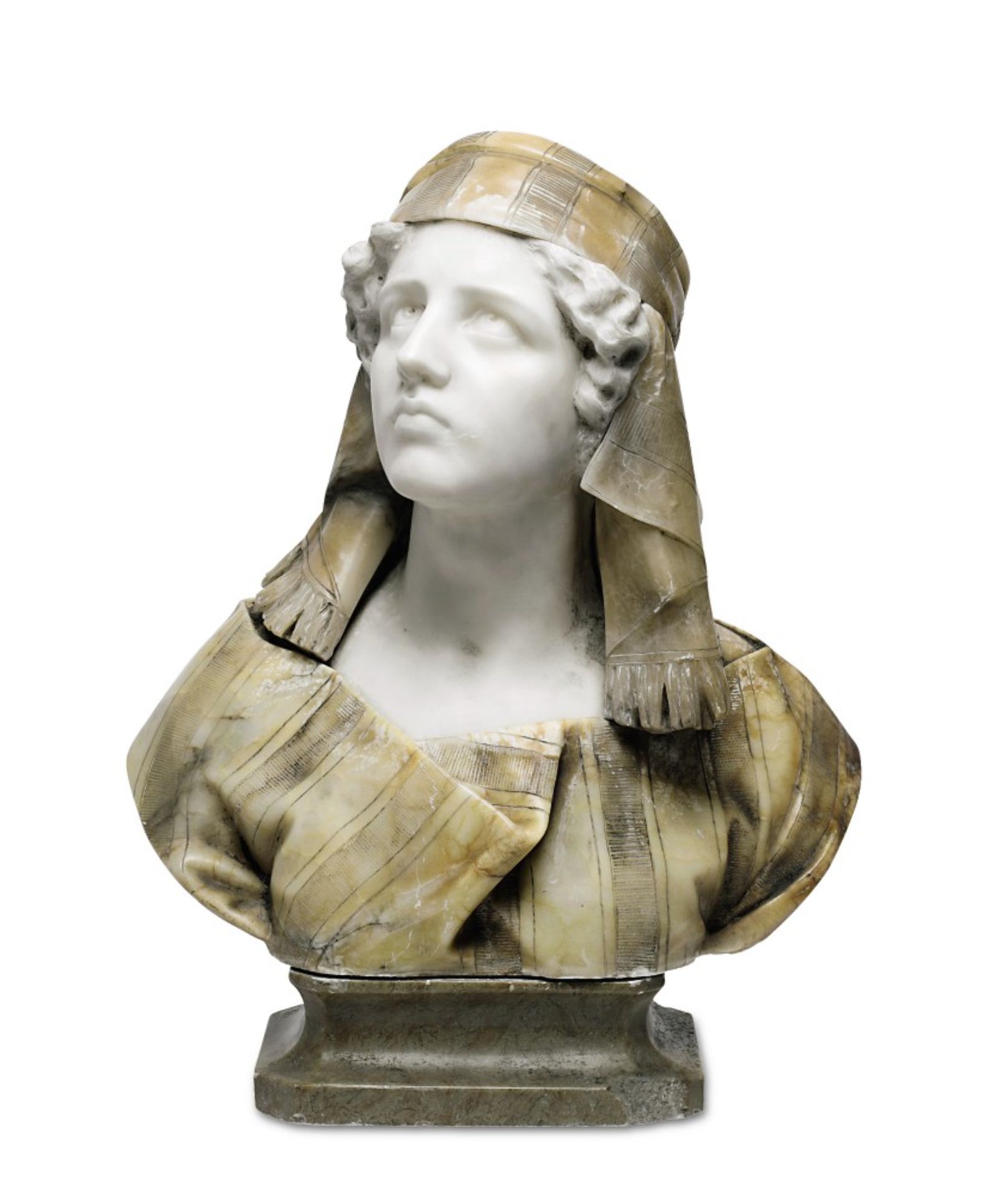 Bessi, Giuseppe1857 Volterra - 1922 ebd.Büste einer jungen Frau ("Ruth")Marmor/A