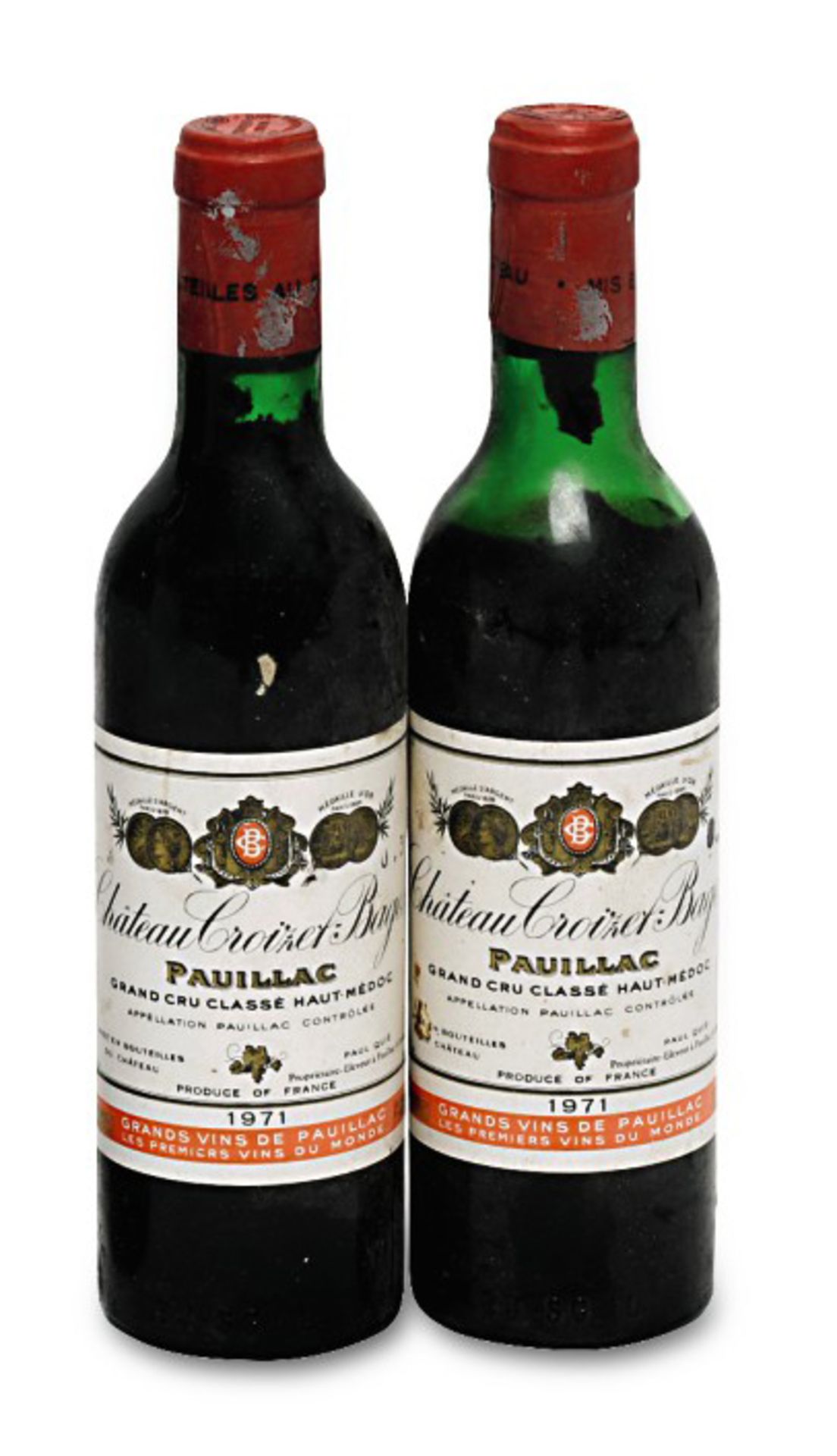 Zwei Flaschen Château Croizet-Bages