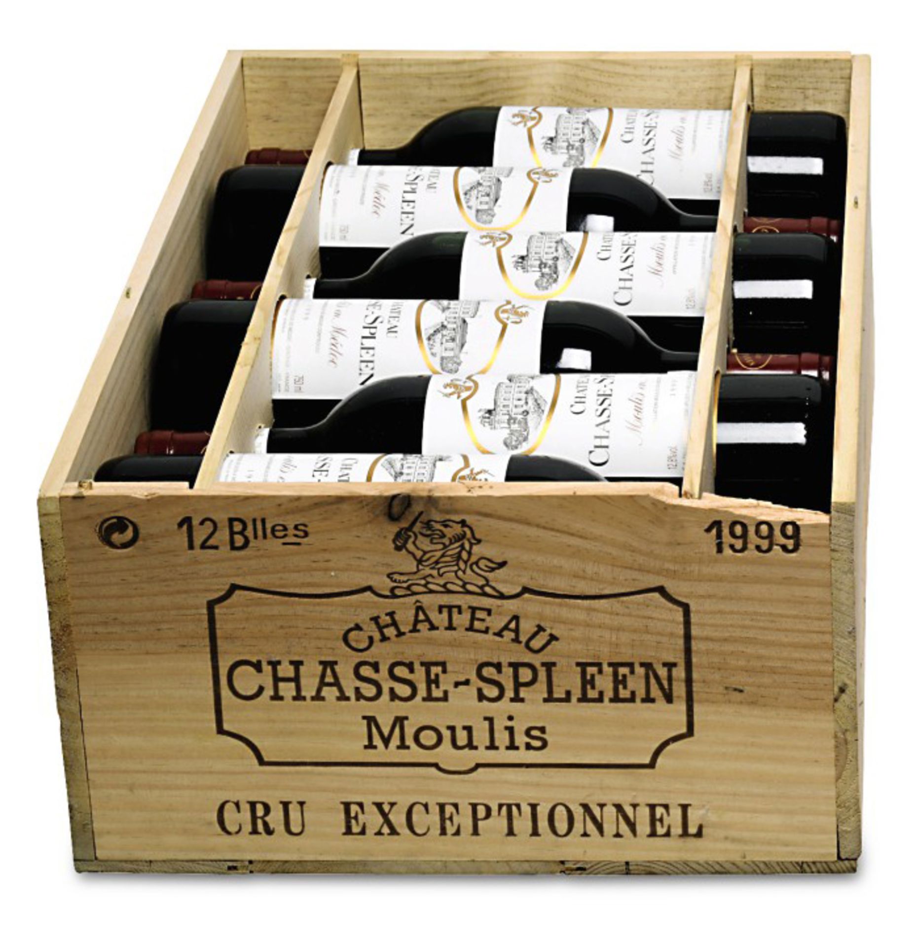 Zwölf Flaschen Château Chasse-Spleen
