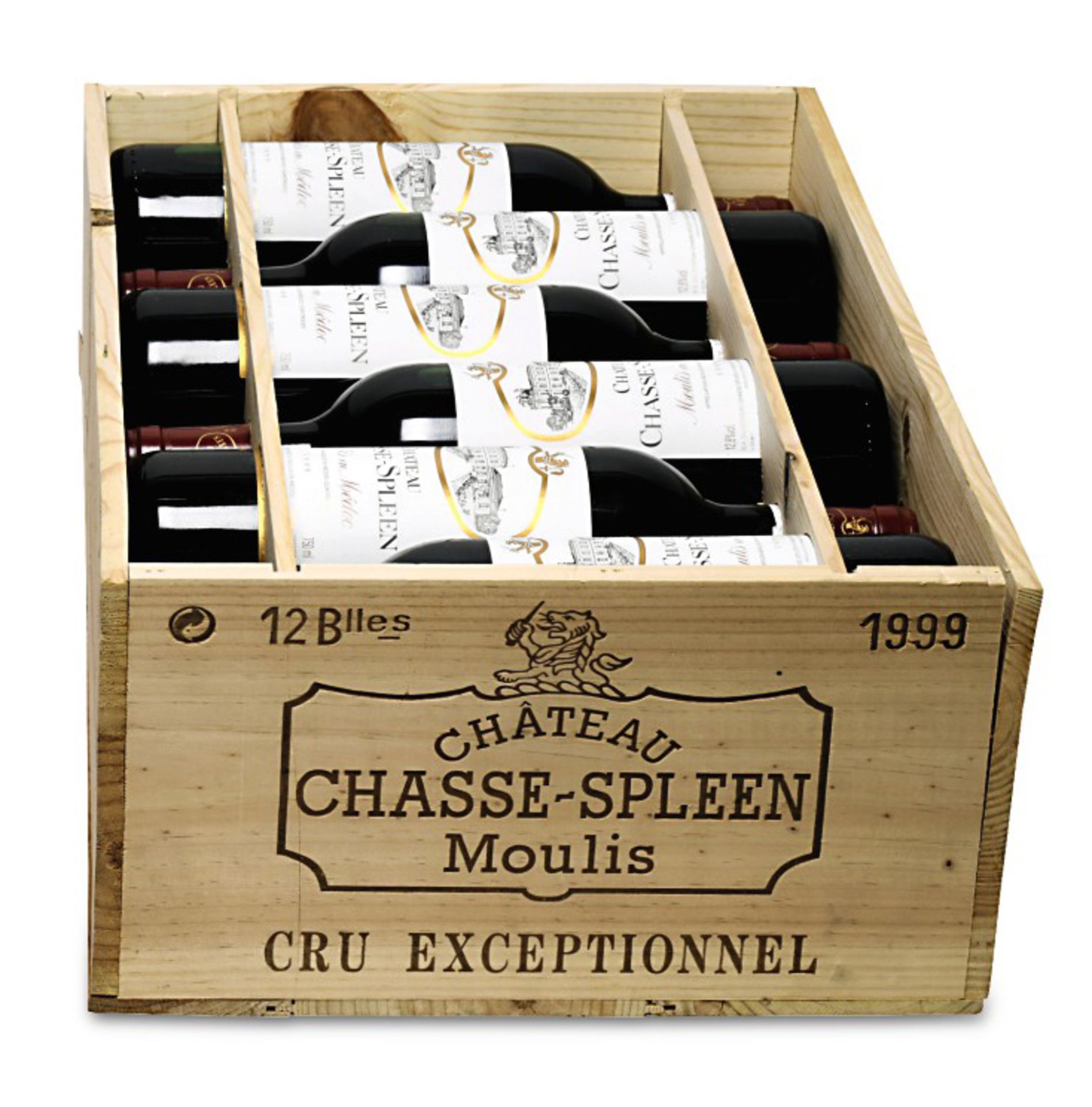 Zwölf Flaschen Château Chasse-Spleen