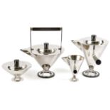 Four-part Danish Silver Tea and Coffee Set