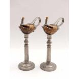 Pair of oil lamps