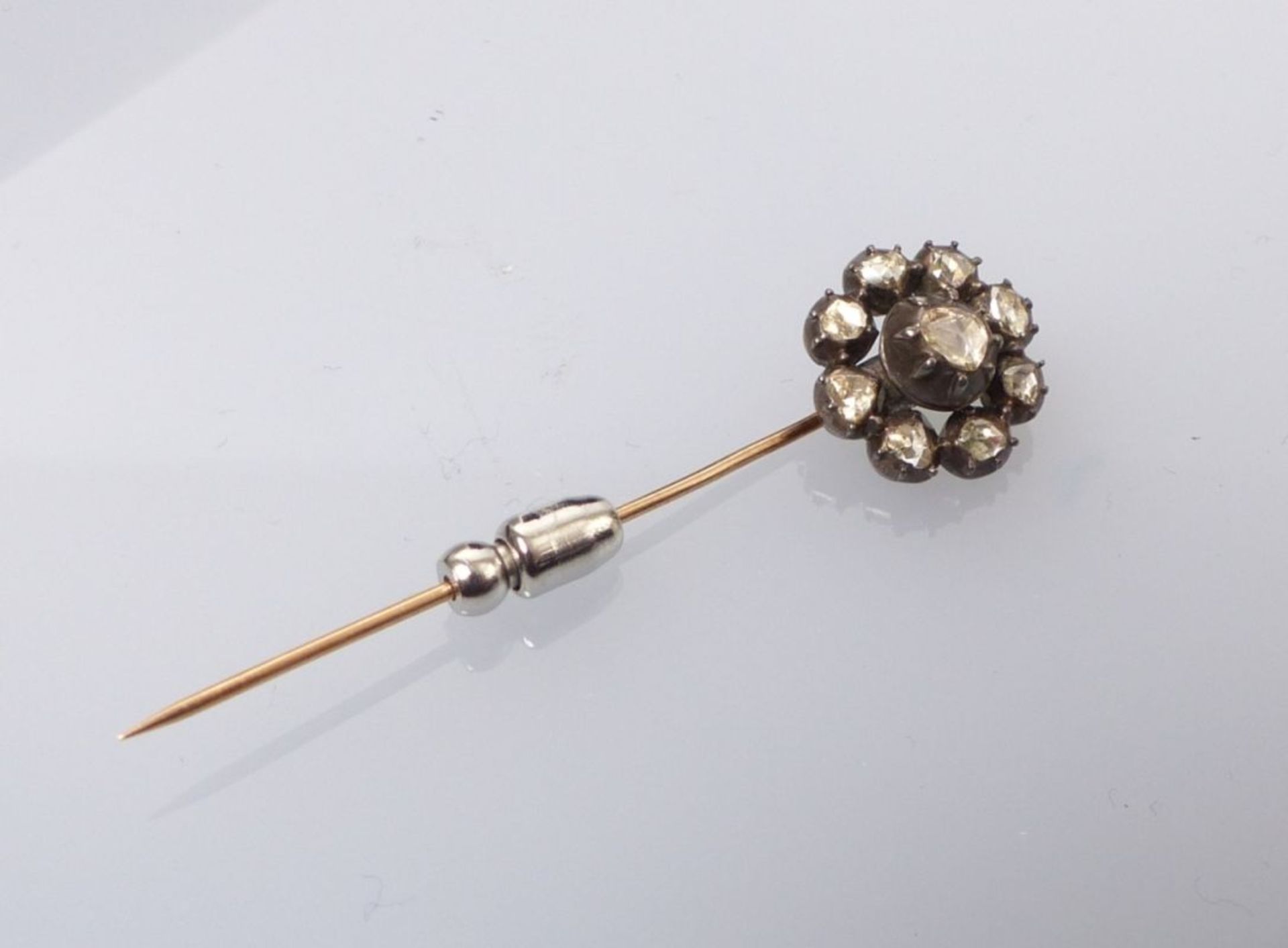 Diamond pin brooch