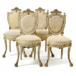 A collection of four classical chairs