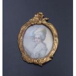 Miniature portrait of a lady