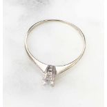 Brilliant solitaire ring