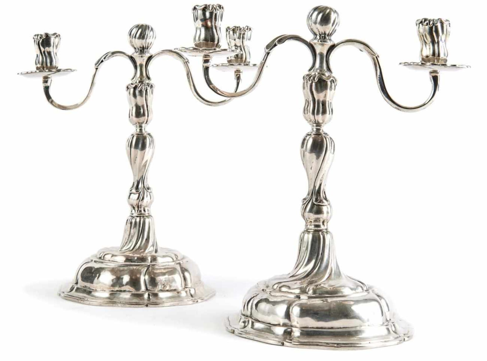 A Pair of Silesian Baroque Girandoles