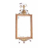 Small neoclassical wall mirror