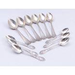 Six soup spoons and six coffee spoons