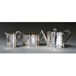Three-part Victorian tea set
