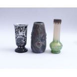 Three art nouveau vases