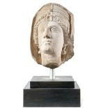 Head from the tomb relief of a palmyrenic woman