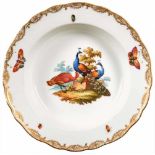 Six Plates with Bird Decoration