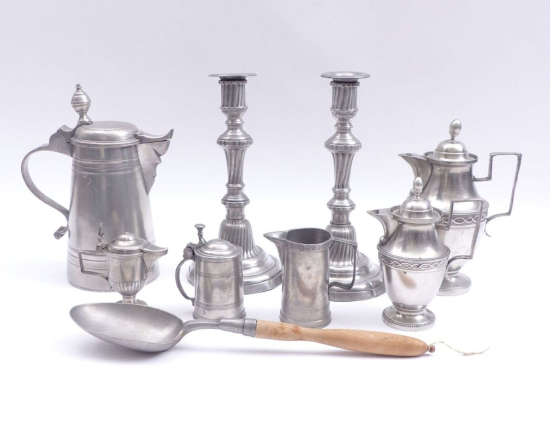 Large pewter collection