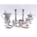 Large pewter collection