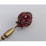 Garnet pin brooch