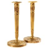 A pair of Empire candlestick
